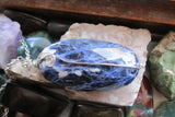 Blue Sodalite Large Natural Gemstone Pendant Necklace