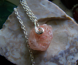 Natural Oregon Sunstone Crystal Pendant