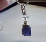 Tanzanite and Crystal Ball Sterling Silver Pendant