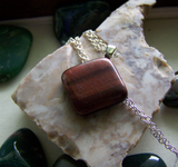 Natural Red Tiger's Eye Polished Gemstone Pendant