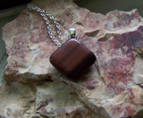 Natural Red Tiger's Eye Polished Gemstone Pendant