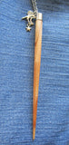 Natural Neem Wood Wand with Celestial Charms Pendant Necklace